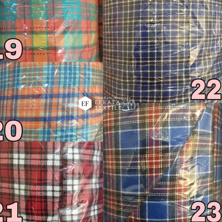 TJT.26Au22ž ‣ KAIN KATUN KOTAK KOTAK SERAGAM SMP SD SMA