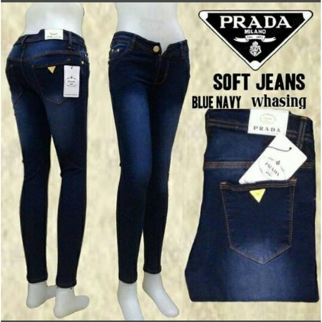 Celana jeans wanita polos fhasion panjang