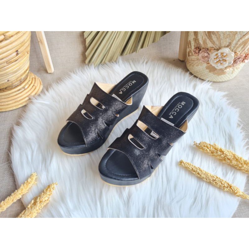 ABBUSHOES Ss 37 Wedges laser gliter