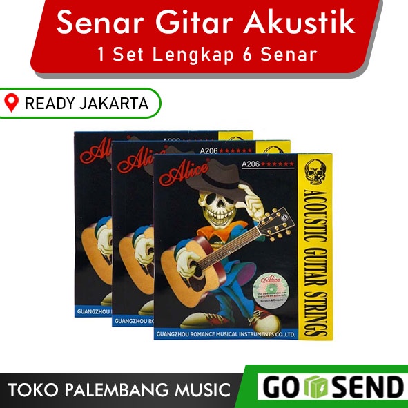 Senar Gitar Akustik MURAH 1 SET Lengkap Senar Gitar Alice alt Daddario Orphee