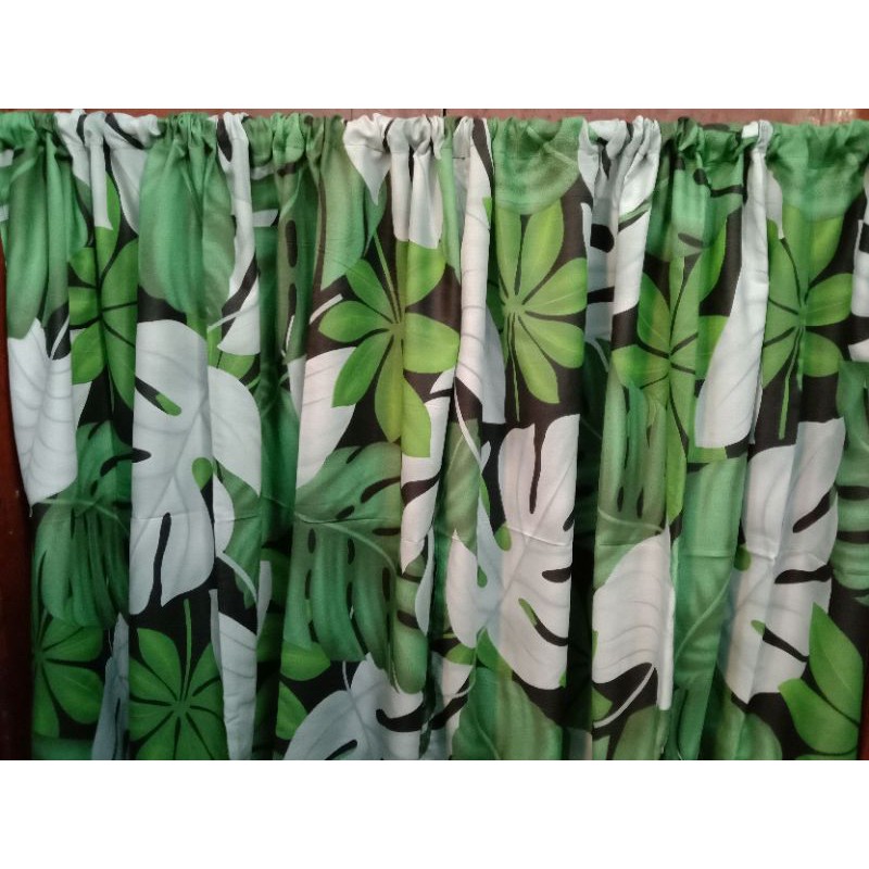 gorden kolong dapur / tirai dapur montrea hitam