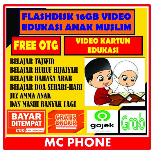 FLASHDISK VIDEO ANAK MUSLIM TUNTUNAN SHOLAT ANAK VIDIO EDUKASI MURAH