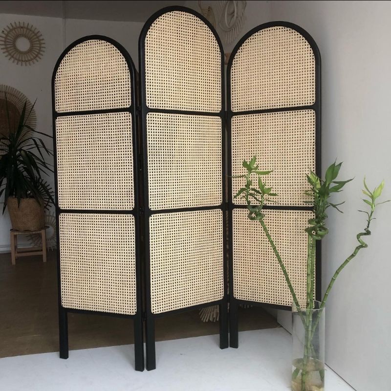 Joywood Partisi rotan/ sketsel rotan/  Partisi kayu rotan Partisi ruangan sketsel