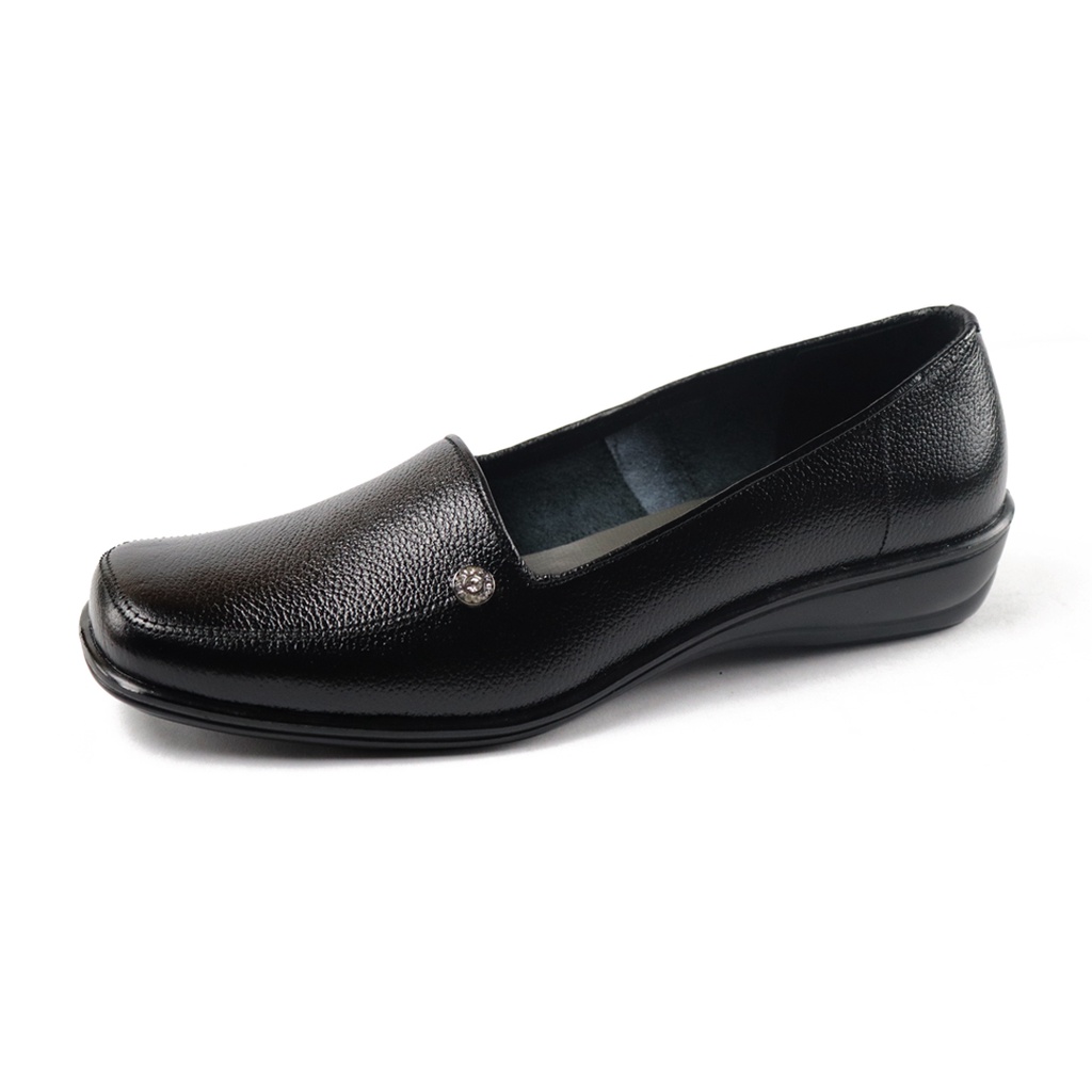 Sepatu Pantofel Wanita Kulit Pantopel kantor Formal  Original Grutty-IN016 Hitam