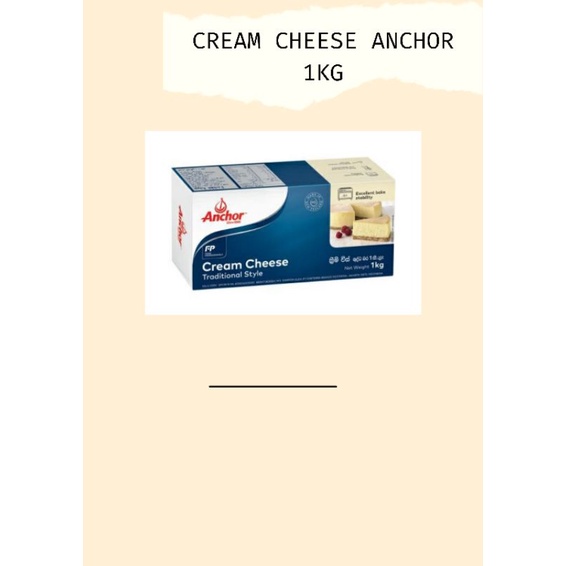 

Cream Cheese Anchor 1Kg