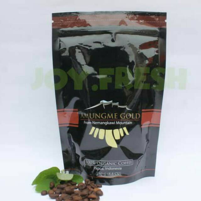 KOPI BUBUK ARABICA AMUNGME GOLD 100% ORGANIK PAPUA 250G