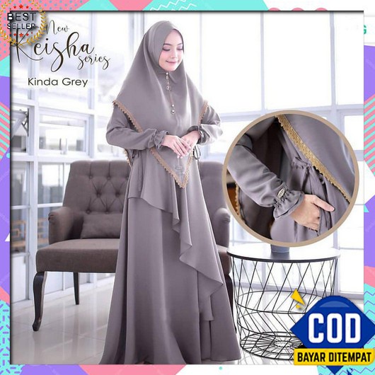 Baju Gamis Brukat Wanita Remaja Terbaru 2022 Maxy Dress Zefanya Pesta  Dr03 : Keisha Syari Size S M