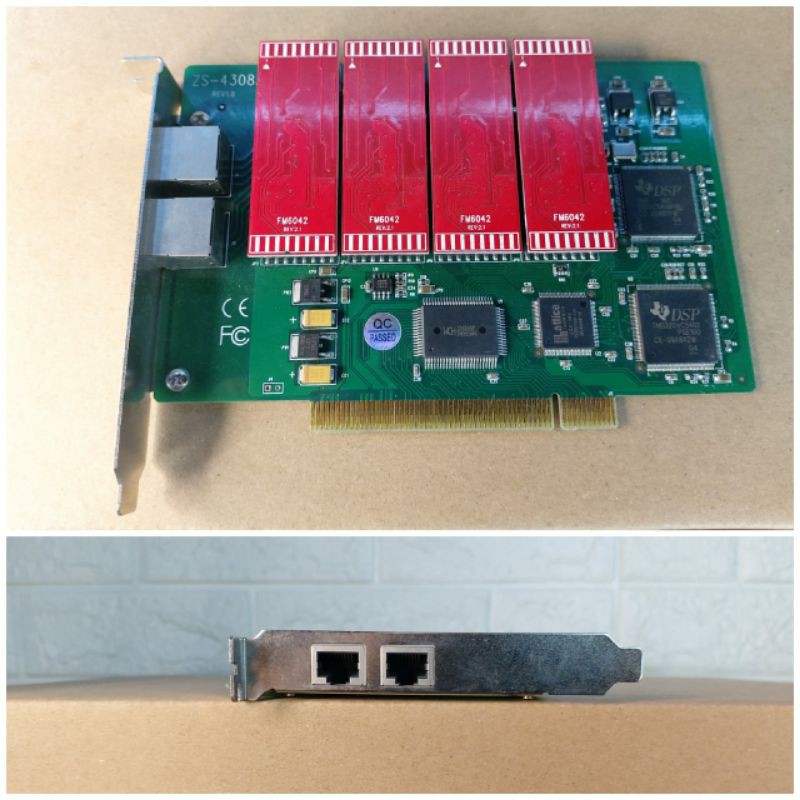 Zibosoft ZS-4308A telephone recording card extension FM6042 8 line