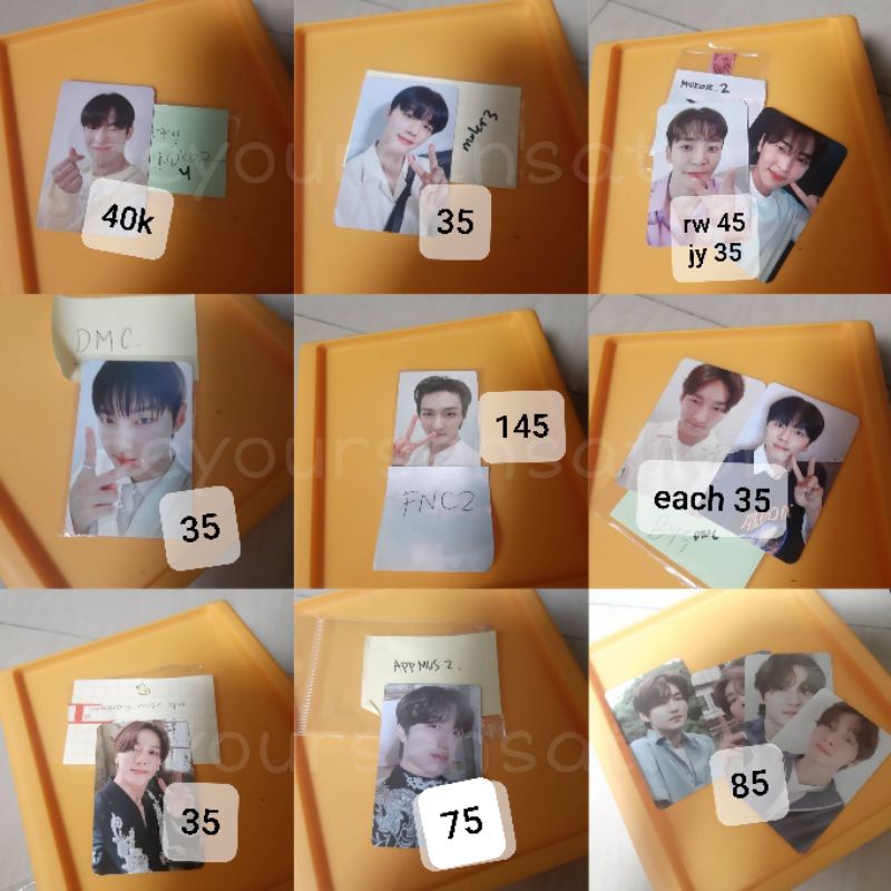 SF9 TURN OVER COMMA PHOTOCARD YOUNGBIN INSEONG JAEYOON DAWON ROWOON ZUHO TAEYANG HWIYOUNG CHANI