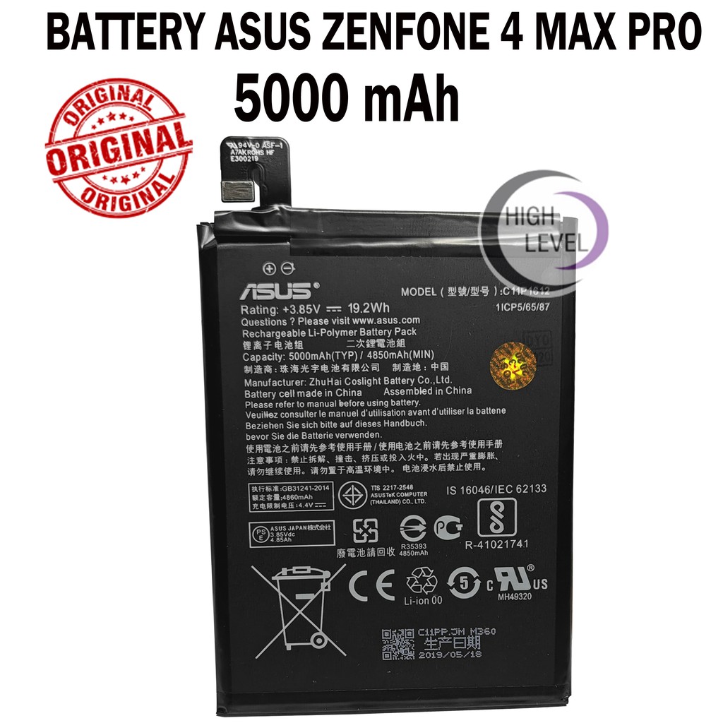 Batt Baterai Battery Asus Zenfone 4 Max Pro 5000 Mah Original Shopee Indonesia