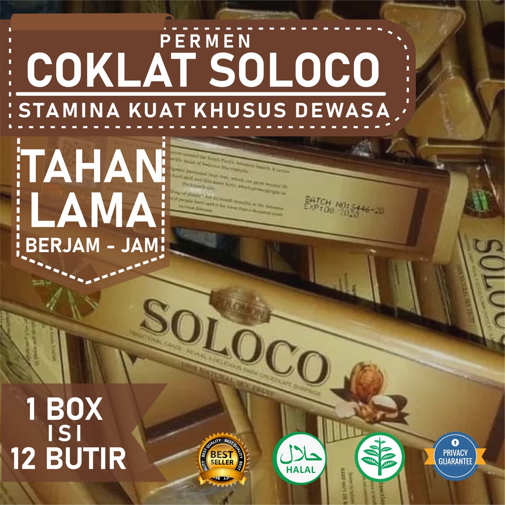 PERMEN KUAT - SOLOCO AU ORIGINAL PERMEN PENAMBAH STAMINA PRIA 100% ASLI