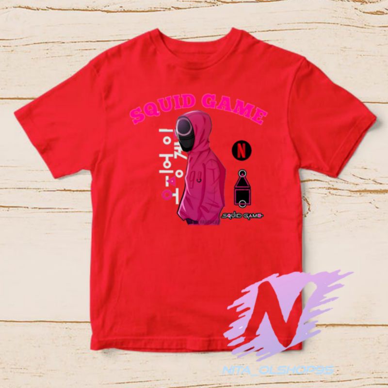 baju anak squid game terlaris kaos anak squid game Netflix