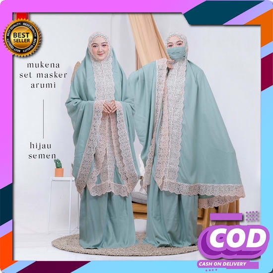 Mukena Mukenah Mukna Dewasa Jumbo Sutera Sutra  Mewah Premium Original Belimukena Premium - Mukena