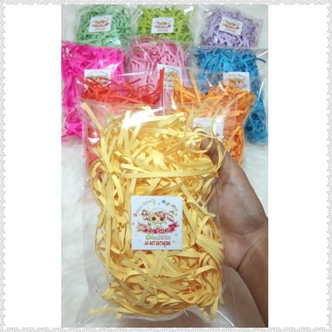 Potongan kertas warna/alas kado kertas suir paper craft hiasan kado