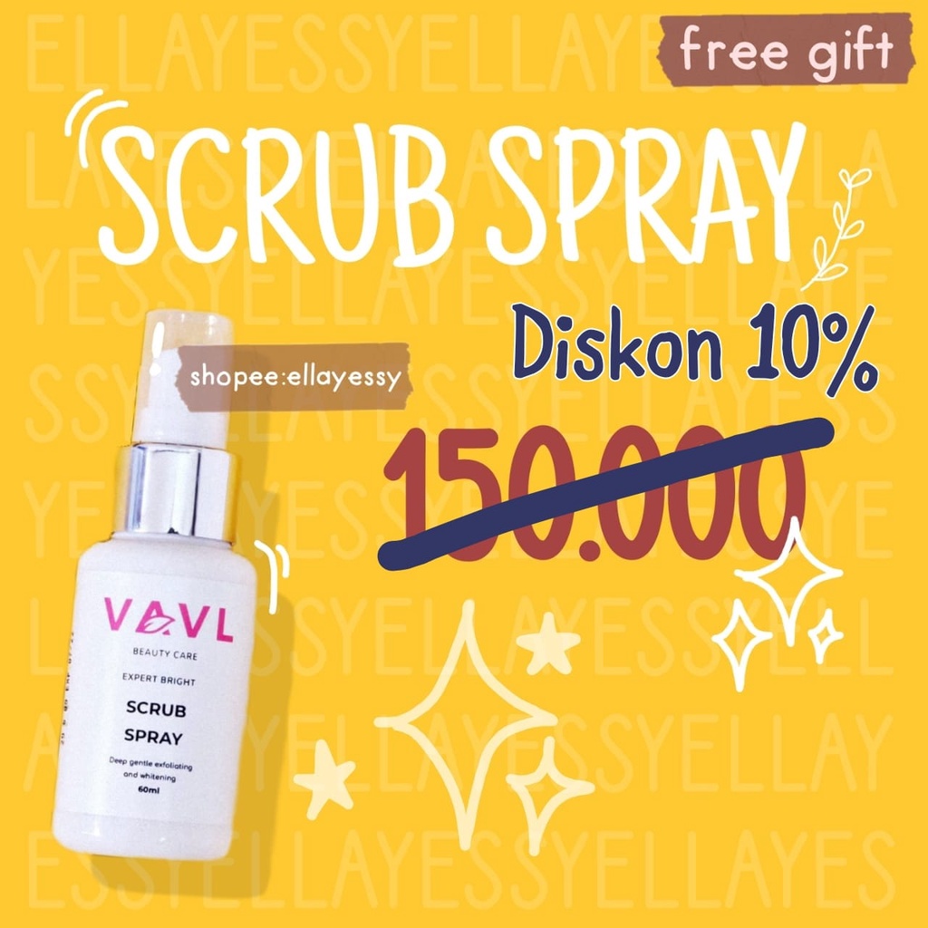 VAVL SCRUB SPRAY FOR FACE AND BODY