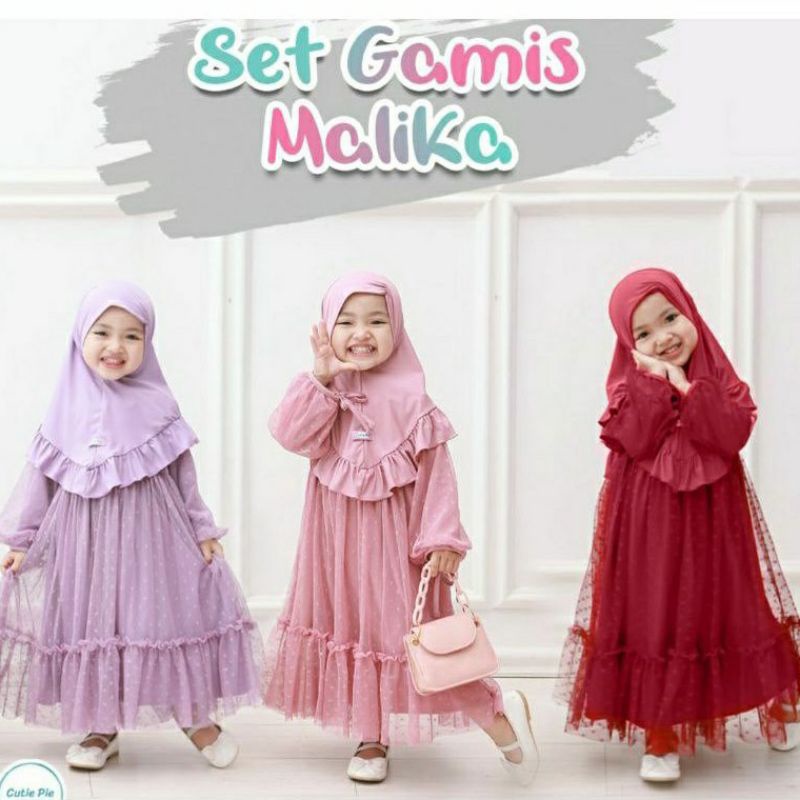 Gamis Malika by Cutie Pie / Pakaian Anak-anak Cewek / Cewe / Jubah Lucu / Cantik