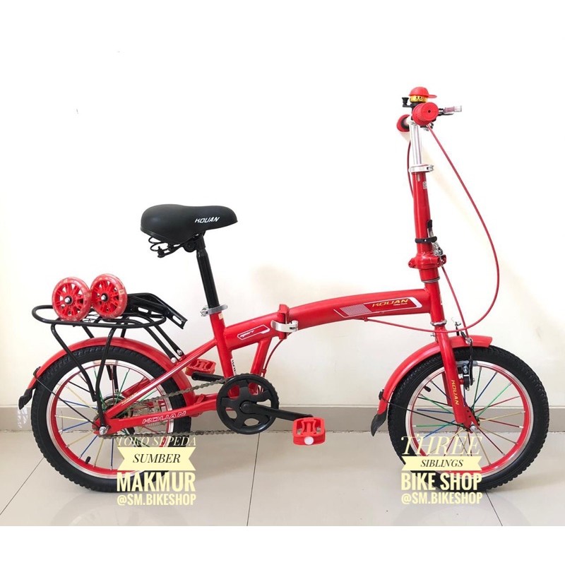 SEPEDA LIPAT KOUAN 16 INCH WARNA MERAH