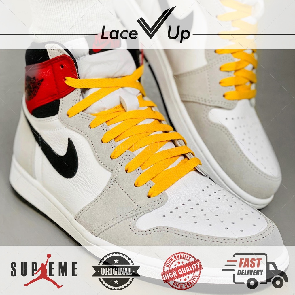 Tali Sepatu Flat 8mm Union Yellow / University Gold Shoelaces