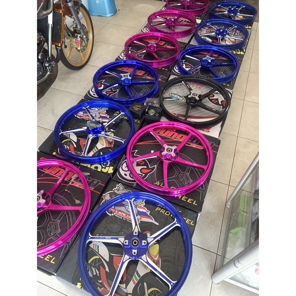 VELG ENKEI 511 HITAM BIRU HIJAU PURPLE ANODIZE TROMOL/VELG VND AK55 ENKEI 511 PNP FIZR JUPITER Z Z1 