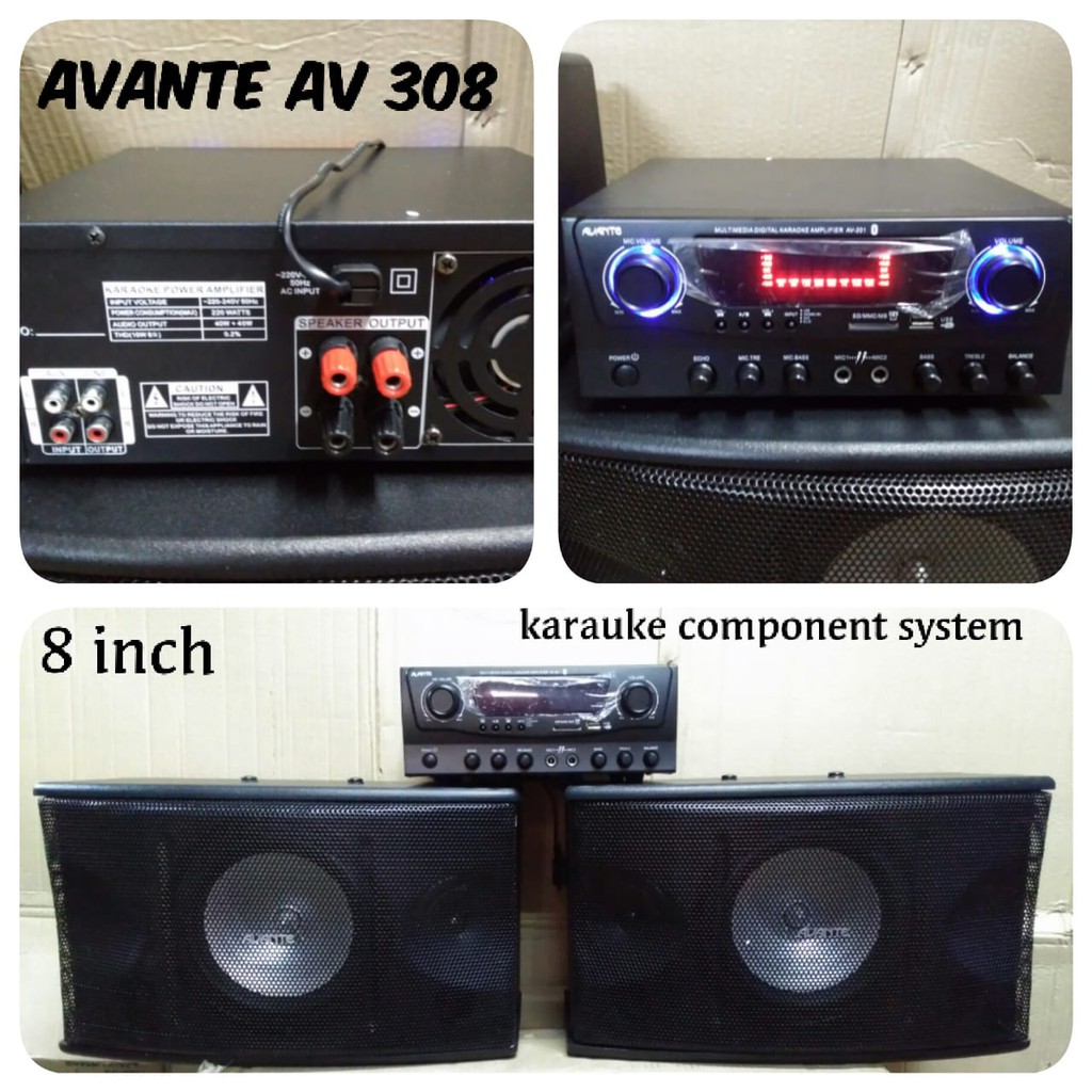 Paket Sound System Bluetooth Avante Av308 Speaker 8 Inch Home Theater Av 308
