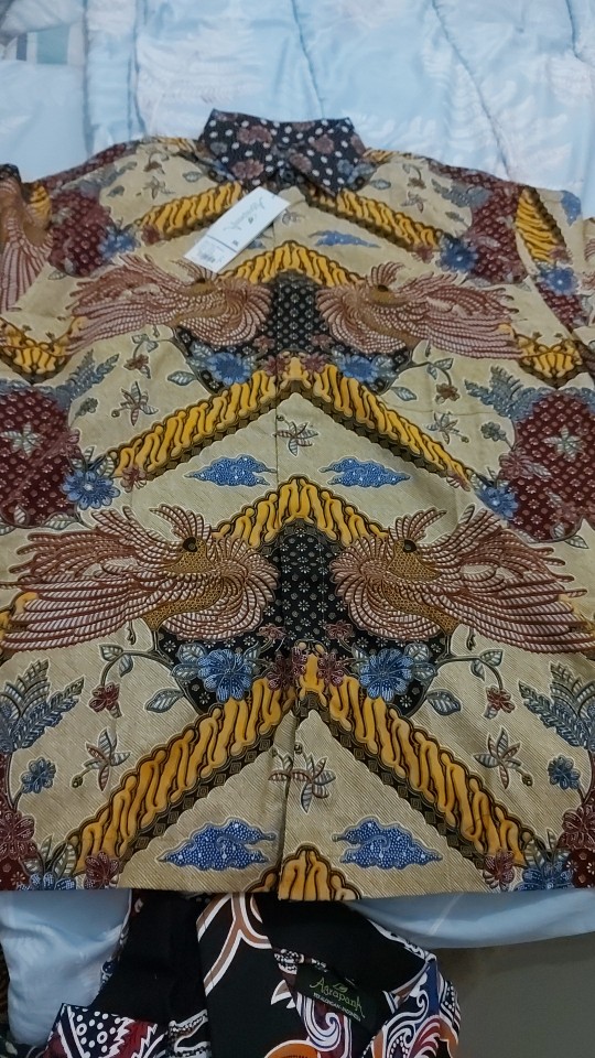 Agrapana Baju Batik Pria Lengan Pendek Batik Premium Kemeja Batik Pria Lengan Pendek Modern Bhamana