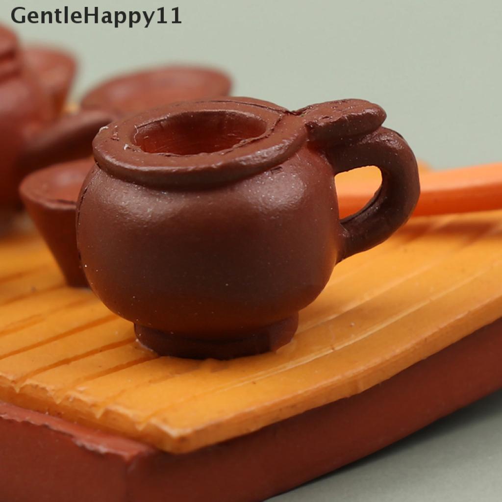 Gentlehappy Mainan Miniatur Set Teh Cina Untuk Aksesoris Rumah Boneka 1: 12