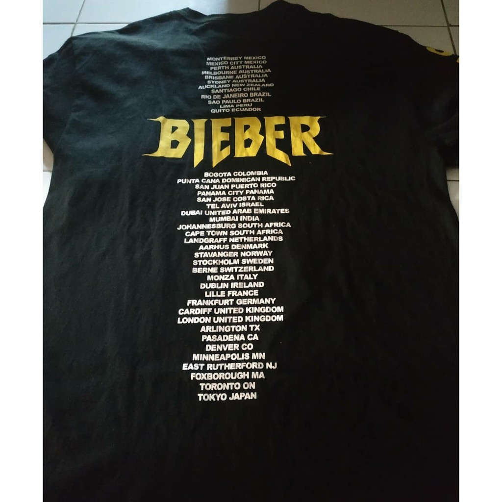 kaos band justin bieber second