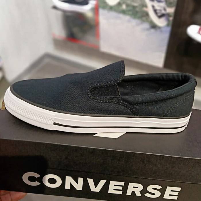 Sepatu Converse72 All/star Slip On Black White - Sepatu Slip on Unisex | Slip on Pria | Slip on Wani