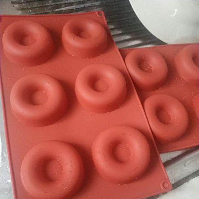 Cj Cetakan Silikon Kue Puding Donat 6 Cav