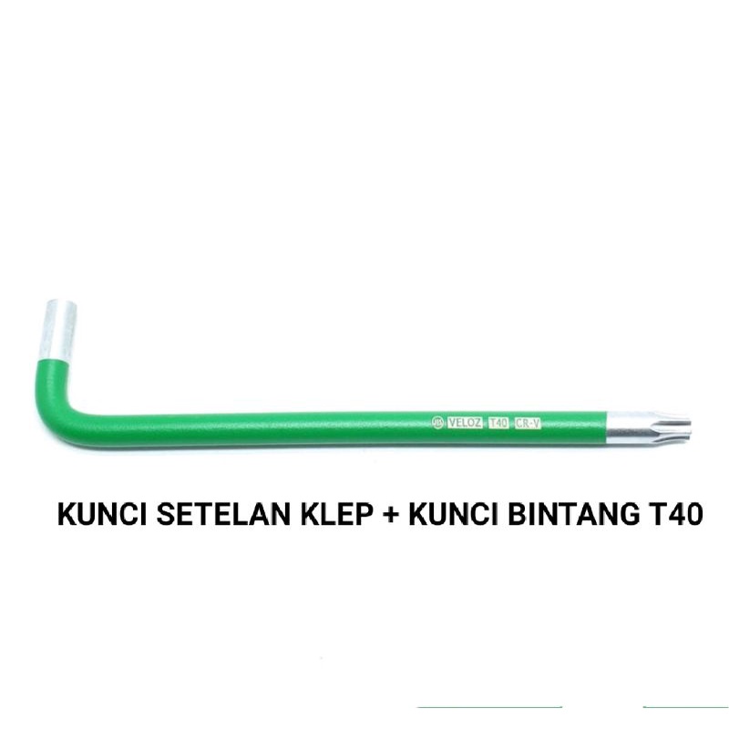 KUNCI STELAN KLEP MOTOR + KUNCI L BINTANG T-40 VELOZ JAPAN QUALITY