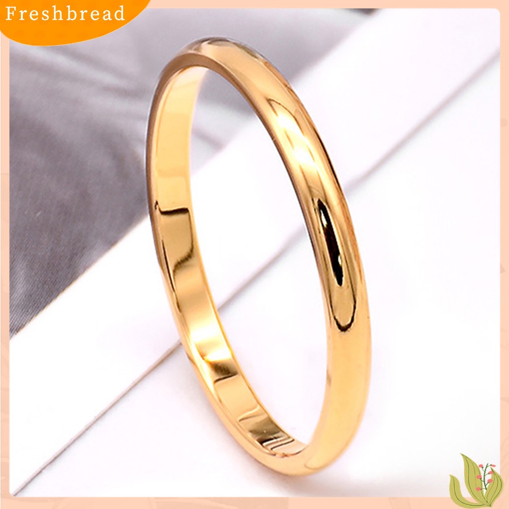 [TERLARIS]Couple Ring Versatile Delicate Titanium Steel Geometric Finger Ring for Banquet Party Anniversary Engagement