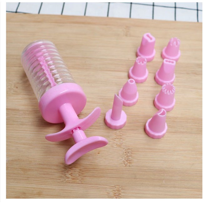 Adda Home - Baking Accessories - Cetakan Adonan Kue Krim Roti Set 8 Nozzle