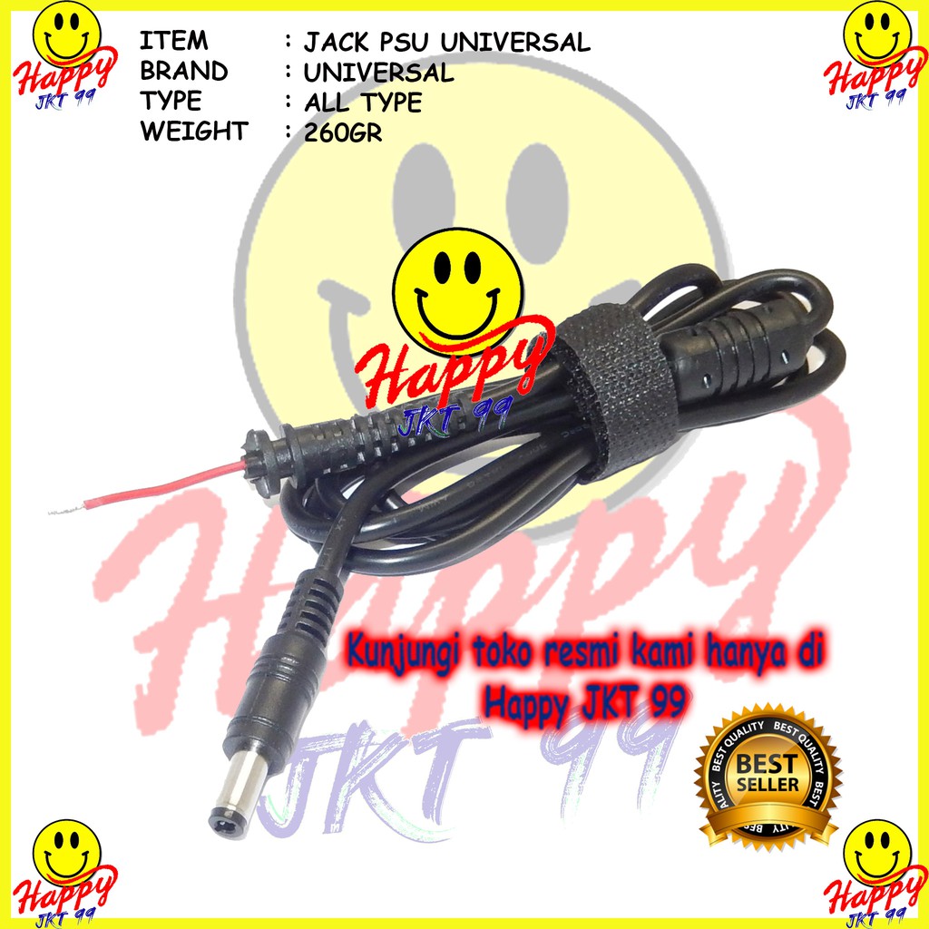 [ HAPPY JKT 99 ] JACK PSU UNIVERSAL LENGKAP TERBARU  ALL TYPE CONECTOR DC POWER ADAPTOR