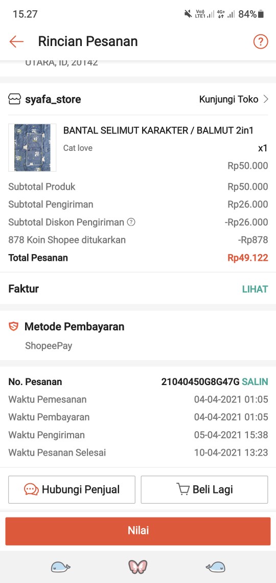 Bantal Selimut Karakter / Balmut 2in1