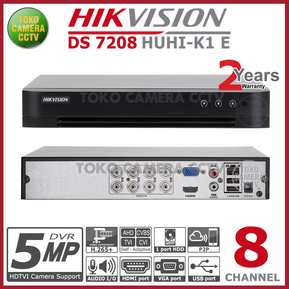 UPGRADE DVR HIKVISION 4 MENJADI 8 CHANNEL 5MP