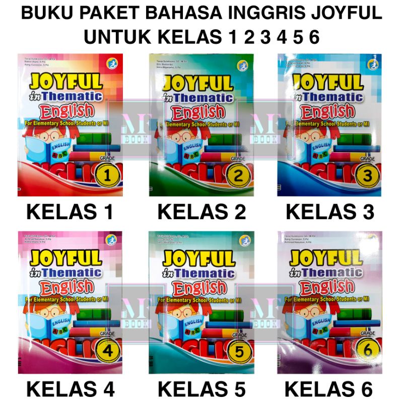 BUKU JOYFUL IN THEMATIC ENGLISH  #Buku paket bahasa Inggris untuk kelas 1 2 3 4 5 6 Terbaru.