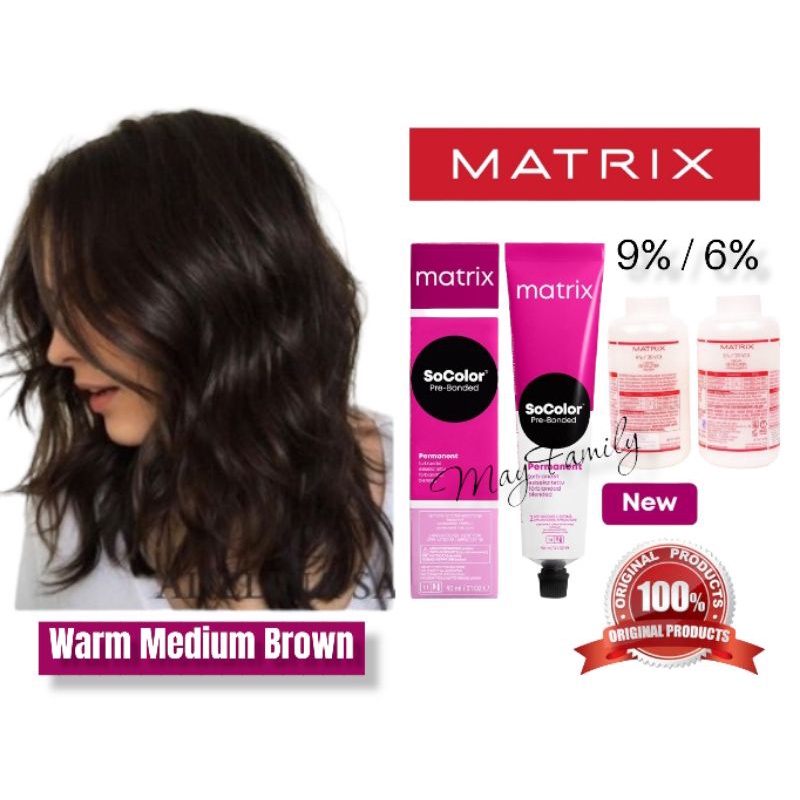 matrix socolor 4.35 warm midium brown + oxydant