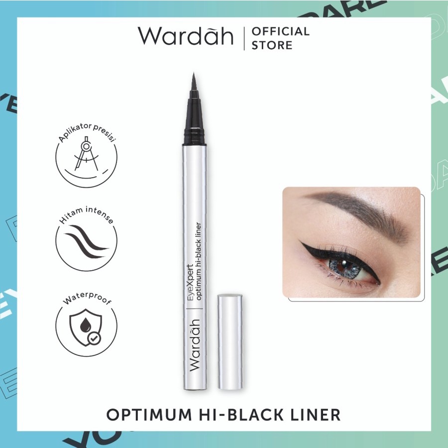 Wardah EyeXpert Optimum Hi-Black Liner 1 g- Eyeliner Spidol Waterproof