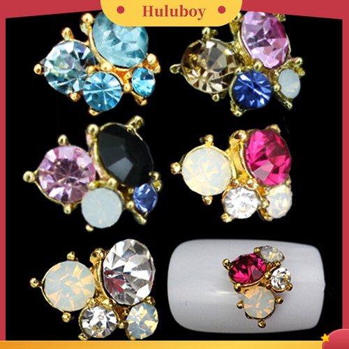 Huluboy Huluboy♡ 10pcs Kristal Berlian Imitasi 3D DIY Untuk Dekorasi Manicure