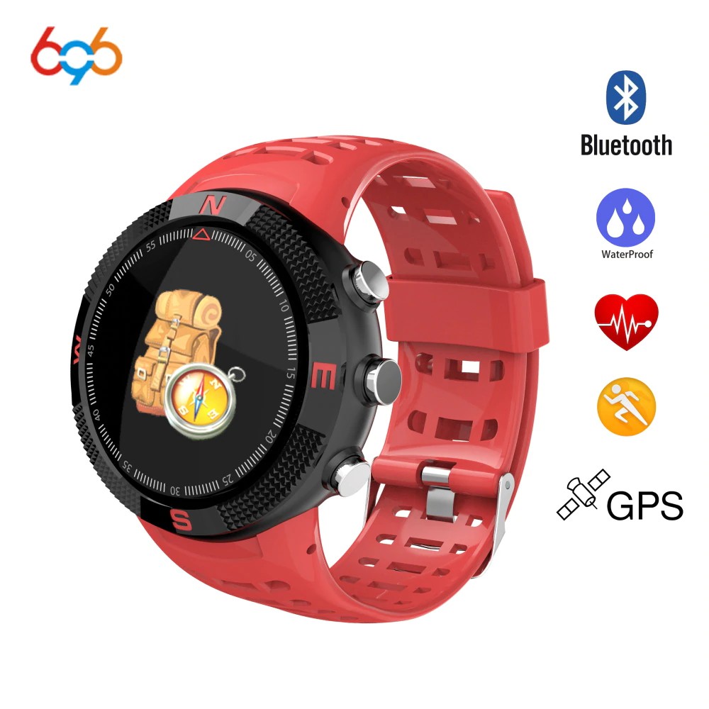 696 F18 Smartwatch Sport Touch Layar Bluetooth IP68 Tahan Air Panggilan Pesan Pengingat Pedometer