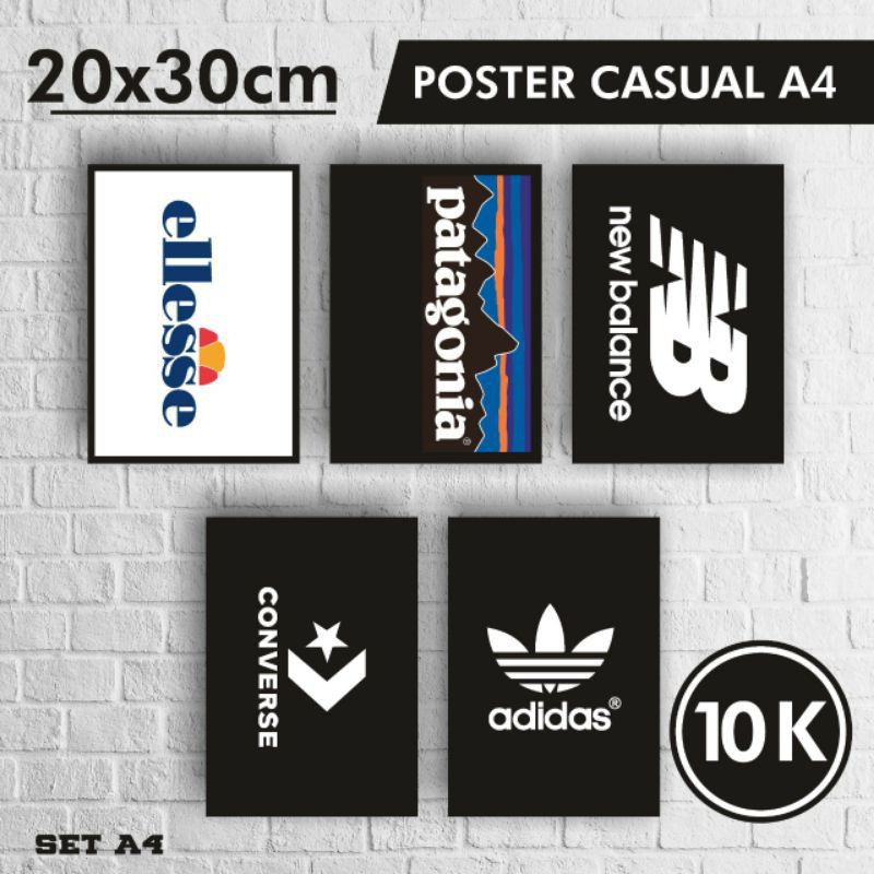poster Casual brand x football aesthetic