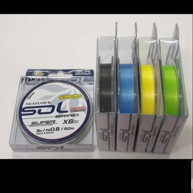 PE. SEAHAWK &quot;SOL BRAID X8&quot; ULTRALIGHT PE.0.4 / 0.6 / 0.8