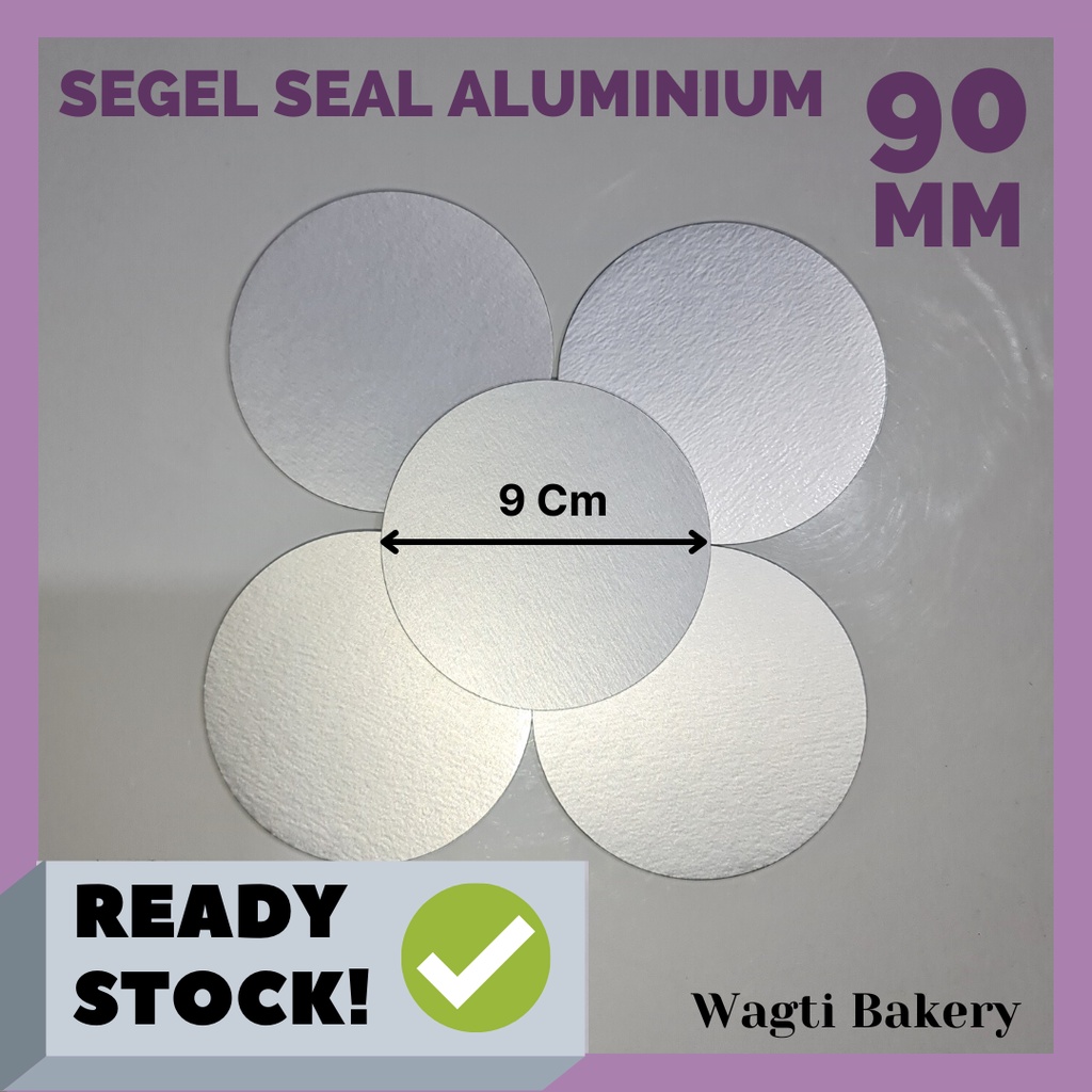 Segel Seal Aluminium 9cm / Segel Alumunium Foil 90mm / Seal Botol PET