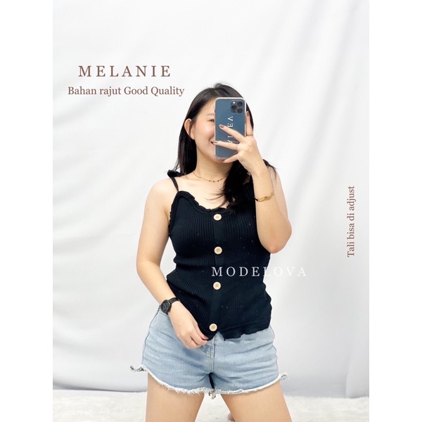 MDLV ~ BAJU RAJUT TOP MELANIE // TANKTOP RAJUT CEWEK // FASHION WANITA