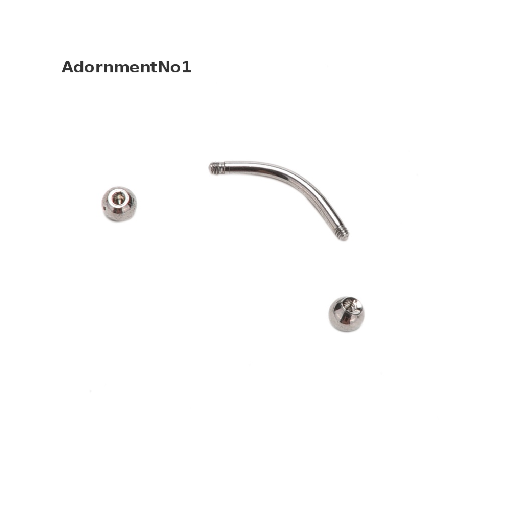 (AdornmentNo1) Anting Tindik Alis Bentuk Barbel Bahan Stainless Steel