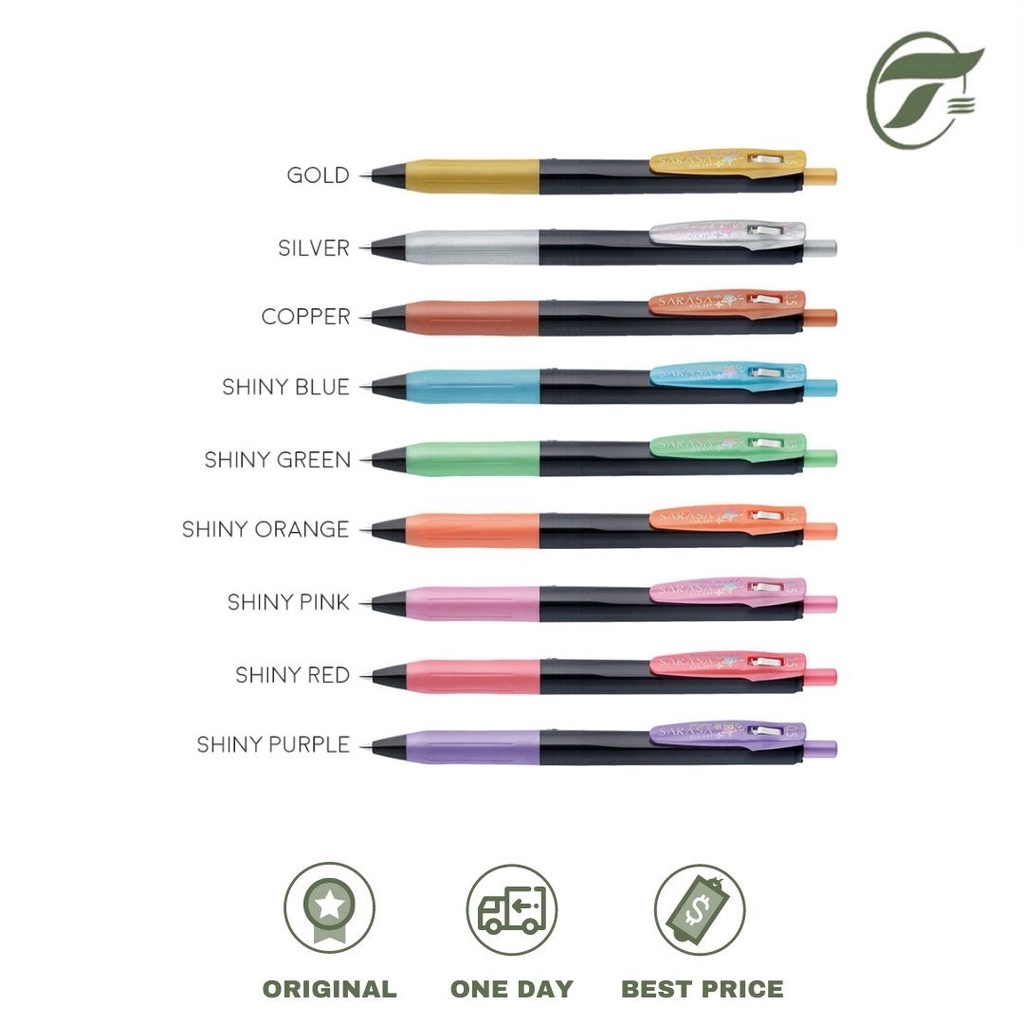 

BALLPEN SARASA CLIP 0.5 DECOSHINE ZEBRA (BLUE/BROWN/GREEN/ORANGE/PINK/RED/SILVER/SKYBLUE/VIOLET/YELLOW)