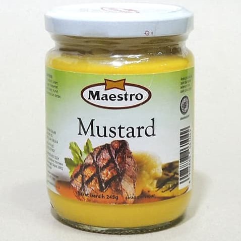 

mustard maestro saus salad dressing bumbu kemasan botol 245 gram