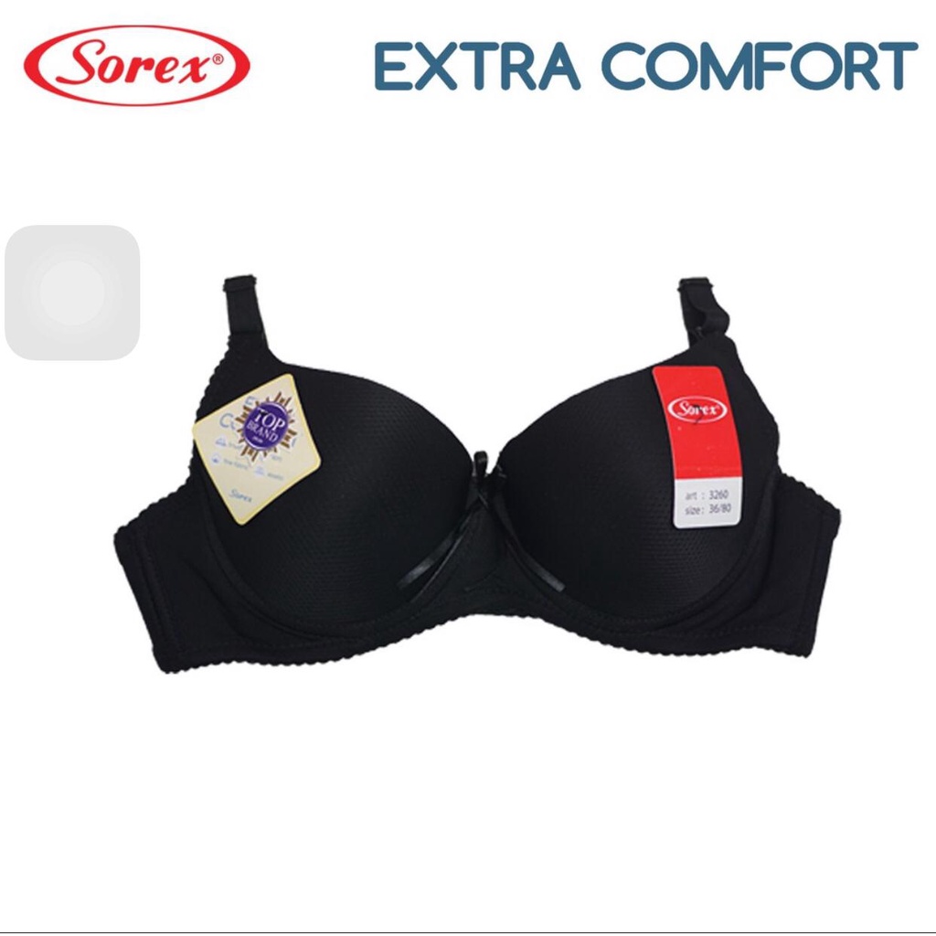 BH BRA SOREX 3260 - BH 3260 SOREX - BH PORI PORI SOREX -Bra Extra Comfort Busa Kawat Kait 2 Setara Cup B |size 32-38 |bahan super lembut - BH ASLI SOREX - ara98store