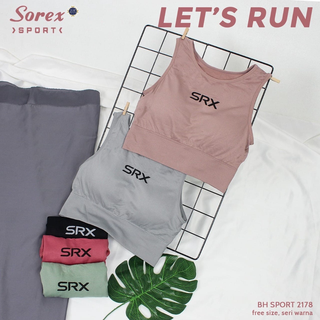 Bra BH Sport Sorex Untuk Olahraga, Senam, Yoga dan Dalaman Wanita