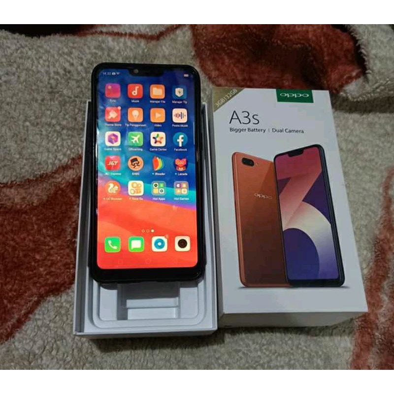 Second Hp Oppo A3S 3/32 Black Mulus 98%